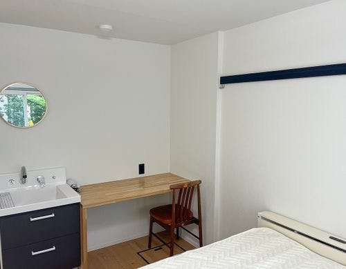 洗面台はバスルームから独立