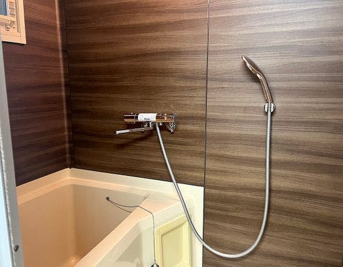 大きめのシャワーヘッドを設置
