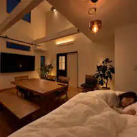 1층 소파베드에서 편안히 쉬는 밤
