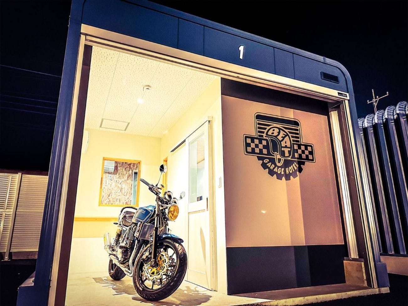 At night, your private adults-only hideaway to spend time with your beloved car