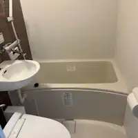 Bilik mandi dengan pancuran dan tab mandi (boleh dipanaskan semula)