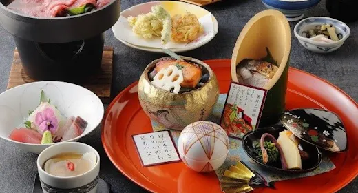 【和食会席】宿泊者限定ディナー「百人一首」夕朝食付き