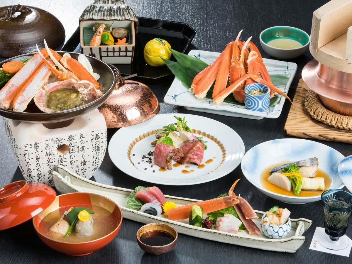 松葉かに会席＜お一人様につき松葉蟹1杯相当使用＞【旬の食旅】＜ご夕食お部屋食＞
