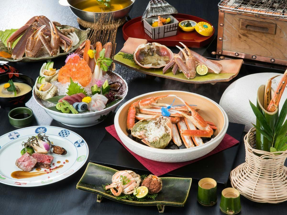 ～但馬の贅～2大食材を堪能する贅沢会席【但馬牛熟成肉と松葉かに】＜ご夕食お部屋食＞