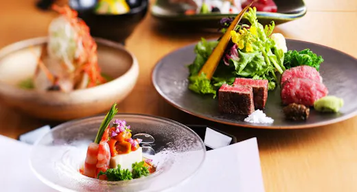 【さんぽう×西村屋】但馬山海の滋味を味わう「三宝」<但馬牛食べ比べ付き>