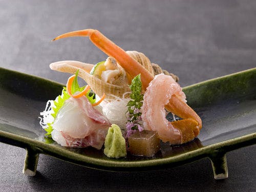 かにお造り三種盛り