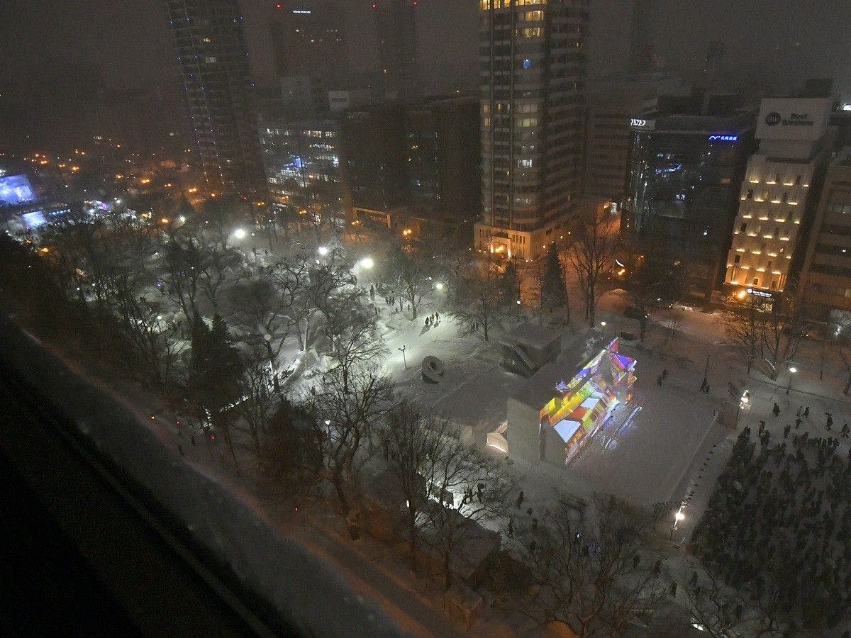 2025札幌雪祭 公園側客房景觀