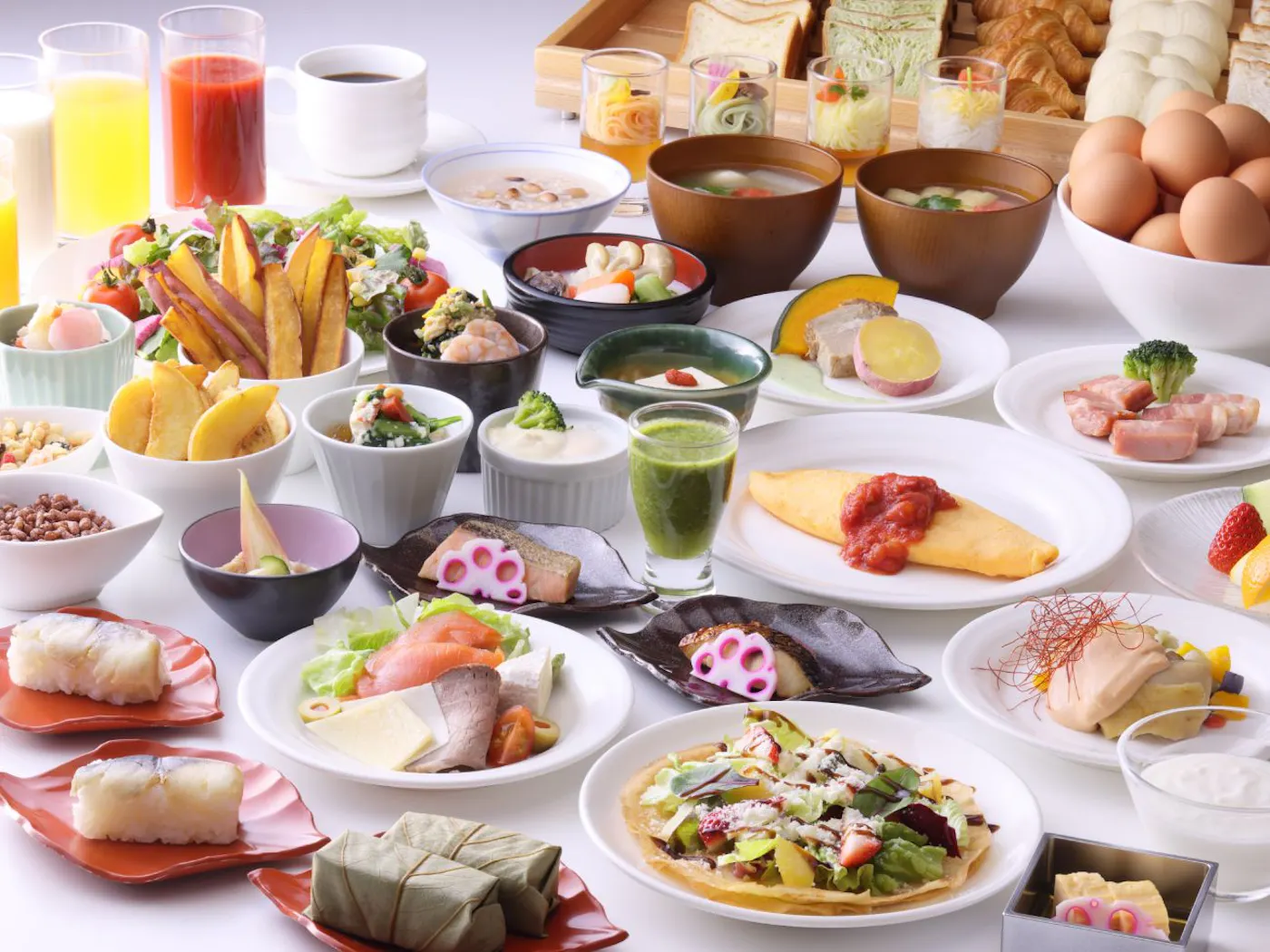 ホテル日航奈良：朝食ブッフェ