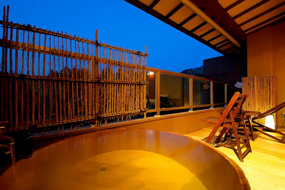 【单间】附桧木露天浴池客房(禁烟)