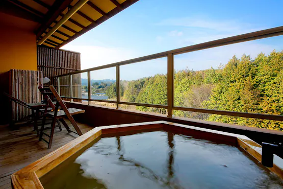 【Harima Sachi Kaze】ห้องพักพร้อมอ่างอาบน้ำกลางแจ้งฮิโนกิ (ปลอดบุหรี่)