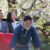 春の人力車散策