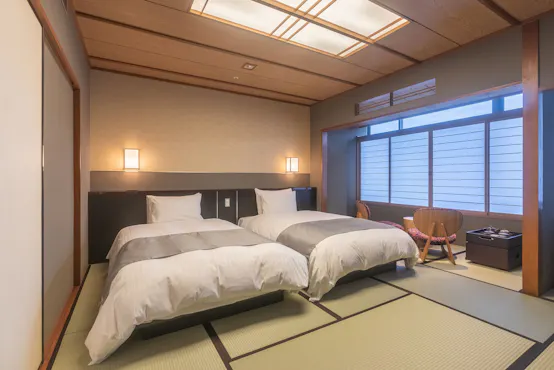 Paviliun Barat 【Hiten】 Kamar Gaya Jepang dengan Tempat Tidur (Contoh Kamar)