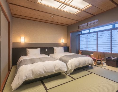 西の館【飛天】和ベット(客室一例)