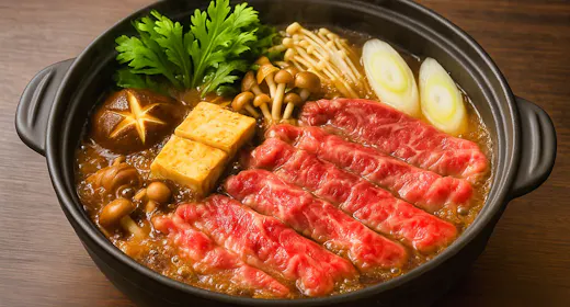 【信州牛すき焼き会席プラン】とろける信州牛をすき焼きで<お部屋食>