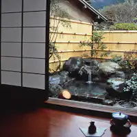 客室露天風呂一例