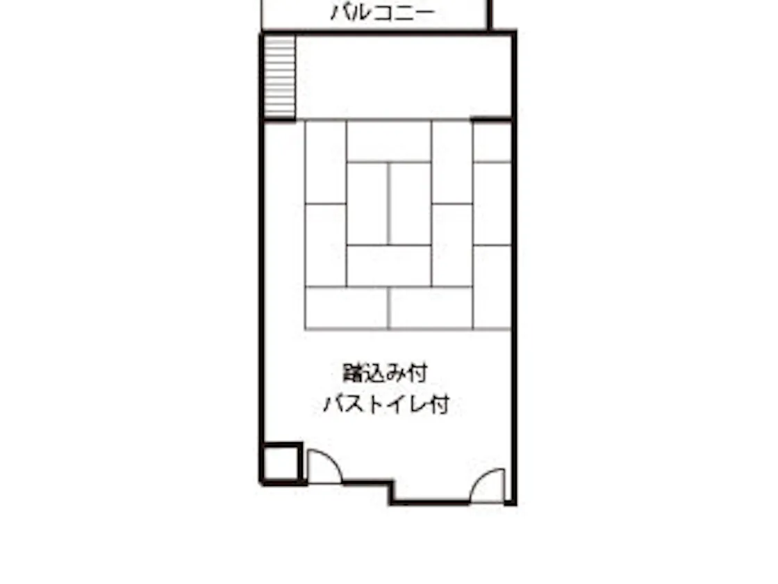 ソファー付き和室間取り図