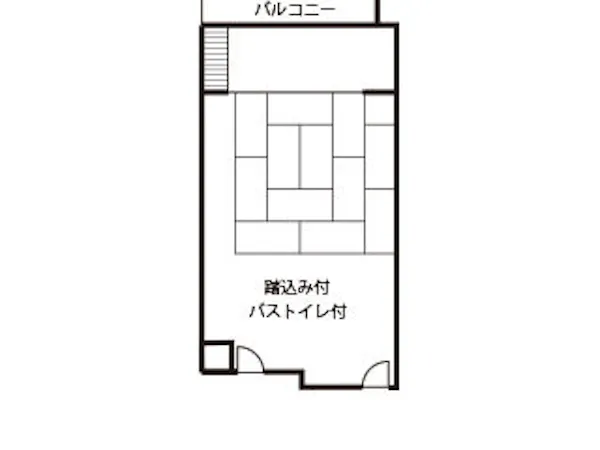 テラス付和室間取り図