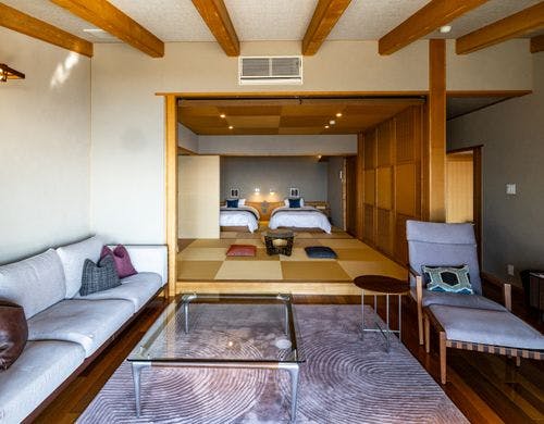 【風の１】平屋タイプC64平米客室全景