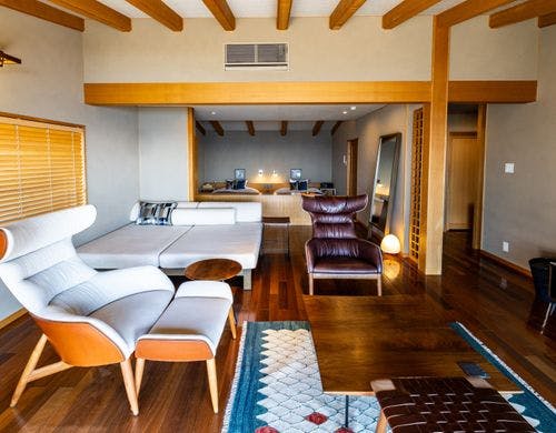 【空の３】平屋タイプB64平米客室全景