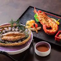 伊勢海老の焼物 鮑の踊り焼き 一例