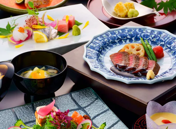 大分の旬食材を使った創作会席(一例)