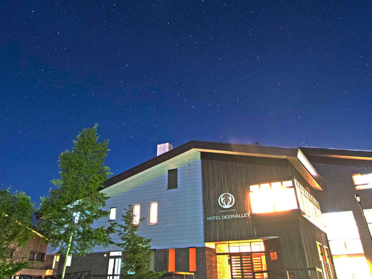 晴れの日には、満点の星空が。