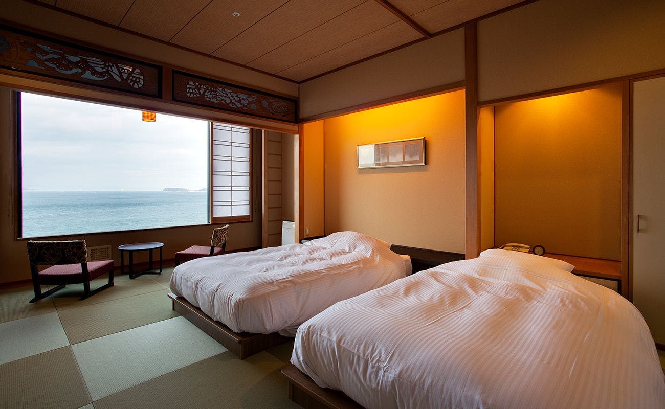 海の見える和風ツイン