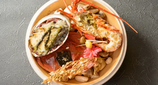 料理長おすすめ!伊勢海老・鮑・和牛付 特選料理プラン
