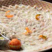 ふぐ刺し大皿盛り