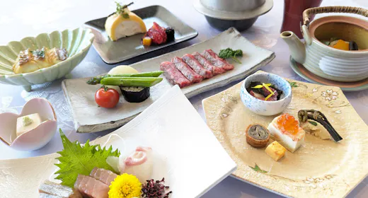 【1泊2食付】和と洋の融合、三重の美味が結集した「ステーキ懐石コース」