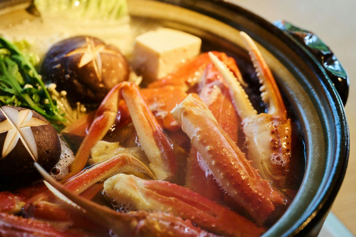 【活かに刺し＆但馬牛付き】冬の定番！！お鍋でほっこりかにすきプラン