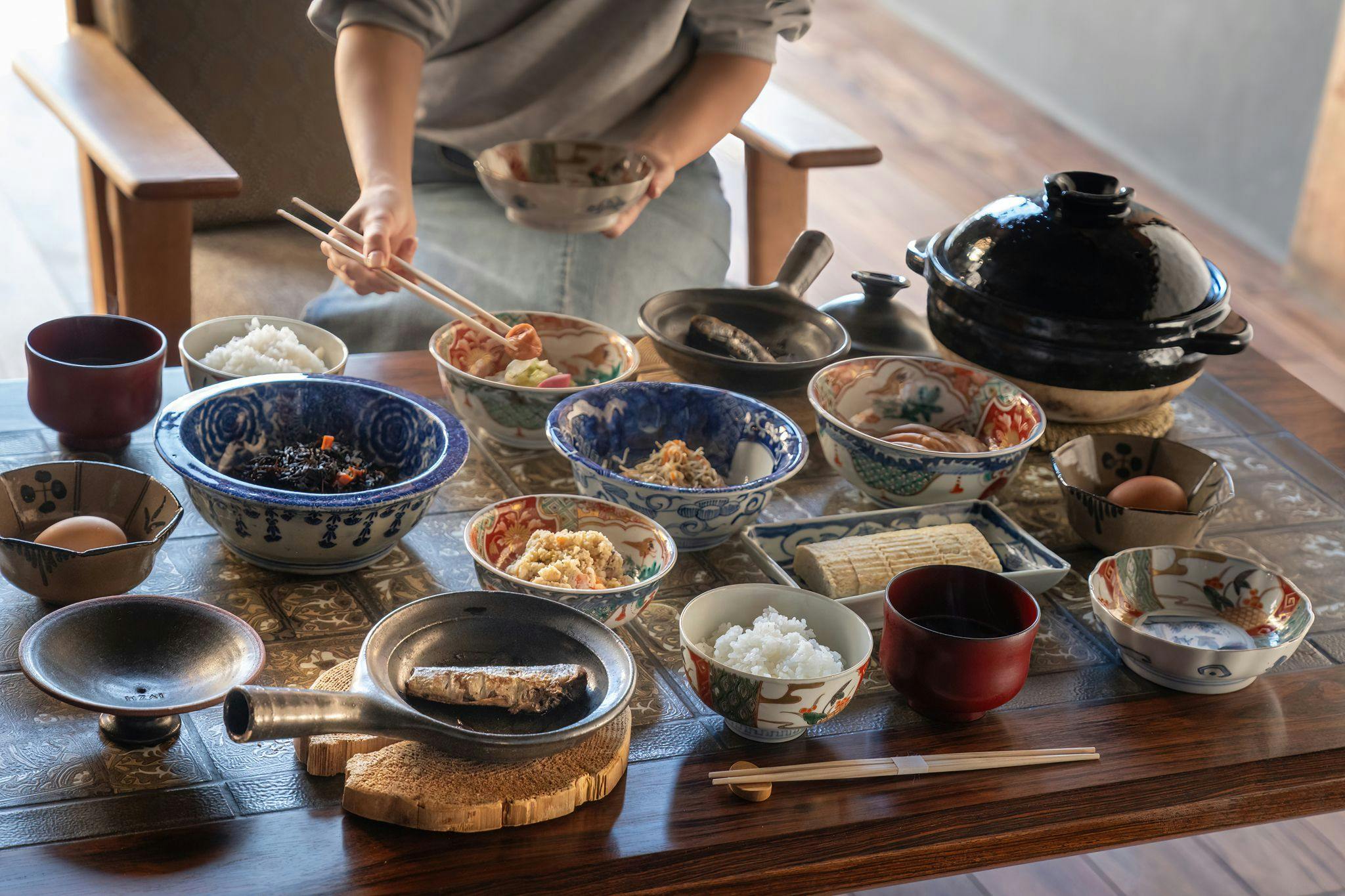本館とは内容の違うVilla棟専用朝食。