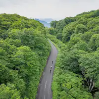 รถส่วนตัวไปถึงจุดเริ่มต้นที่ดอย จากนั้นปั่นลงเขา