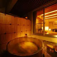 客室露天風呂~椿