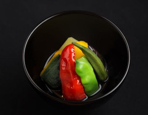 夏野菜の冷たい煮びたし