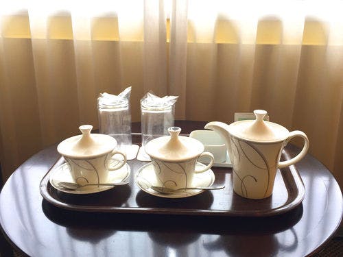 特別室の茶器セット