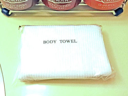 ボディータオル（全てのお部屋にセット）
