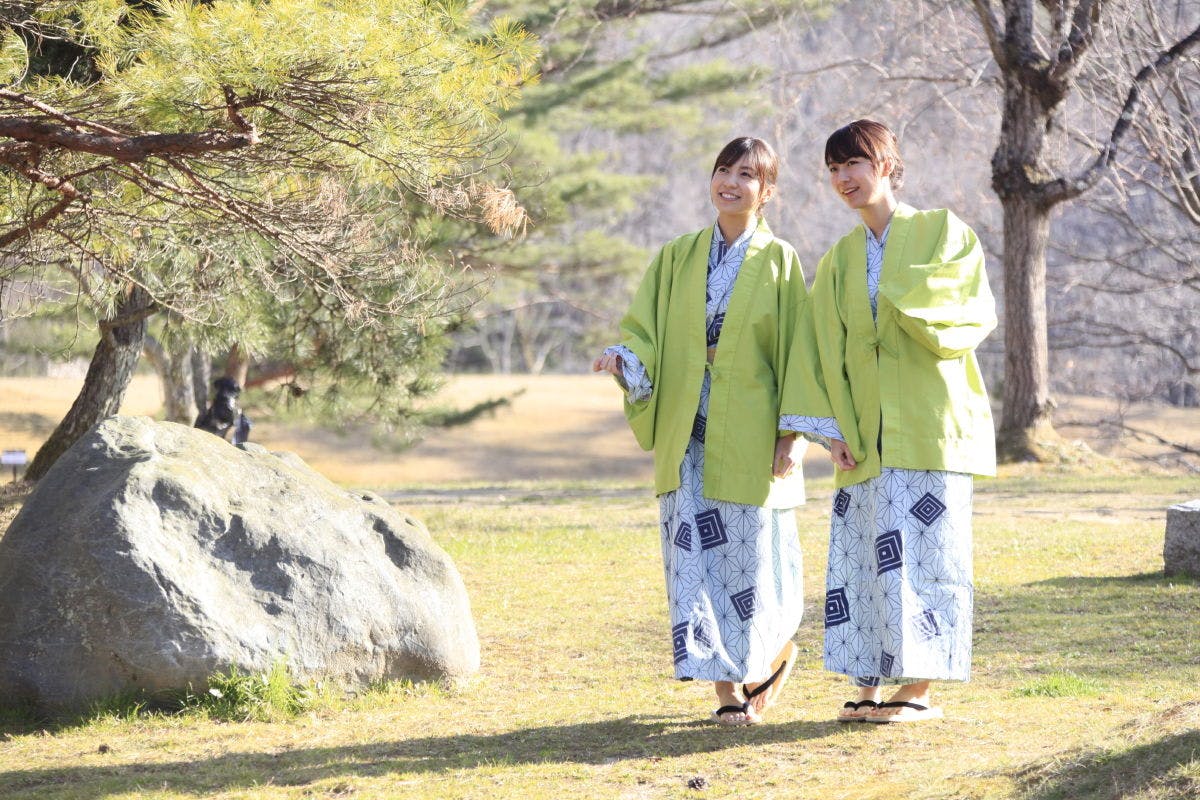 廣闊地區內的日本庭園