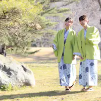 廣闊地區內的日本庭園