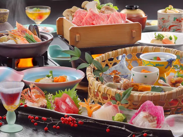【一休の日】通常料金から5%OFF!和風ブイヤベース鍋と特選牛せいろ蒸しがおいしい!かがり火御膳