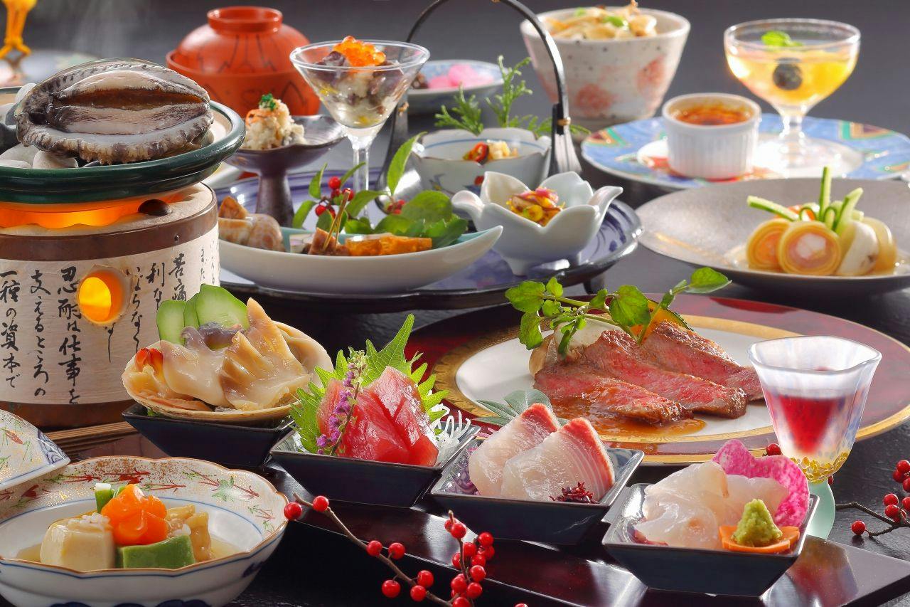 【一休の日】通常料金から5％OFF！仙台牛ステーキ＆活き鮑酒蒸しがおいしい！緑水御膳プラン
