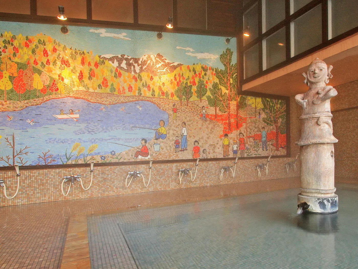 上牧温泉 辰巳館:大浴場