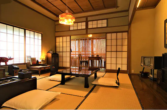 ห้องพัก "Arare no Ma" ที่มีบรรยากาศย้อนยุคสมัยโชวะ