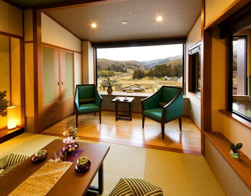 新館-彩心-◆露天付和室◆半露天風呂付