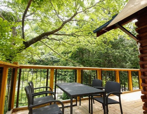 里山ヒュッテのツインルーム（一例）