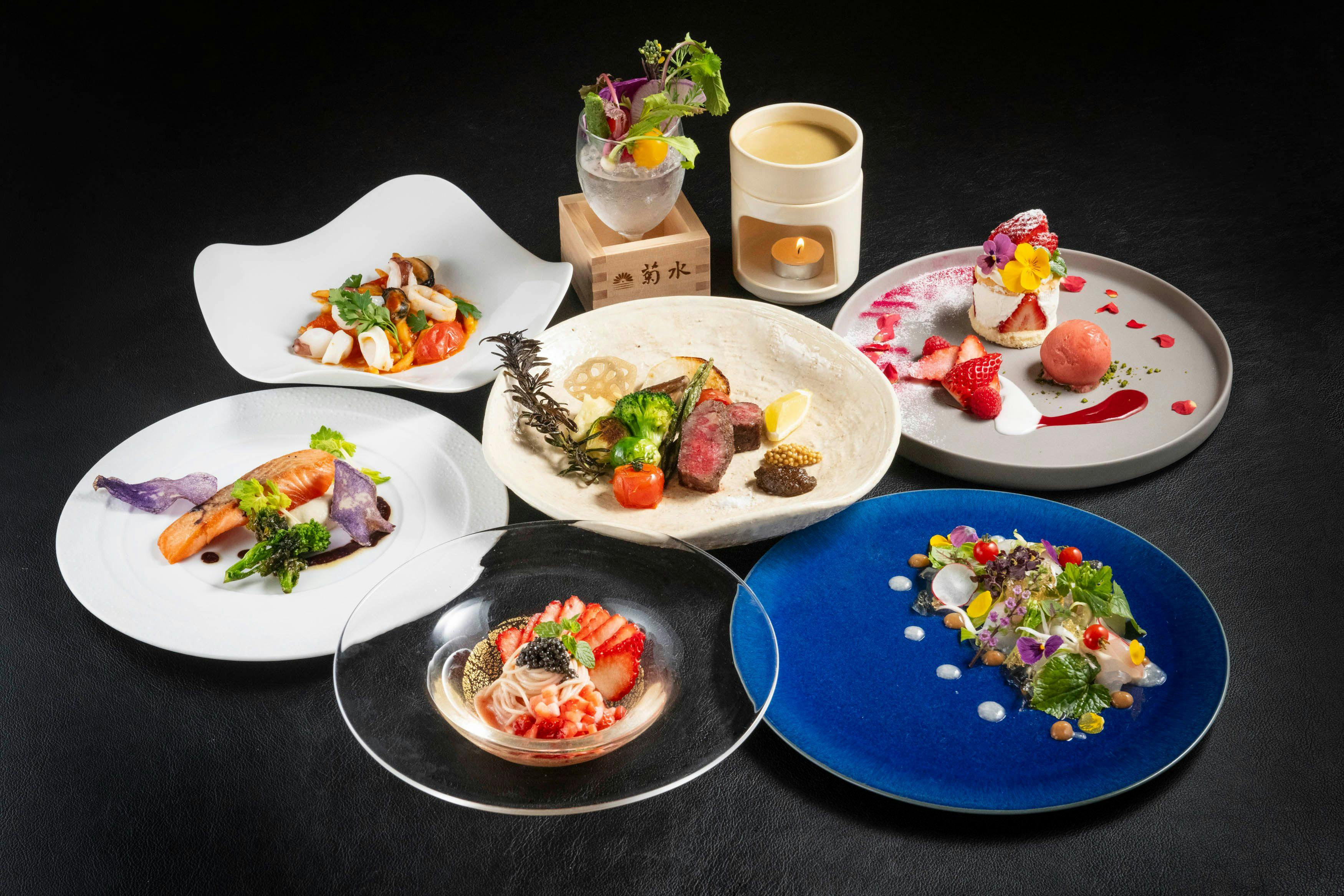 旬の食材を使用したイタリアンコース