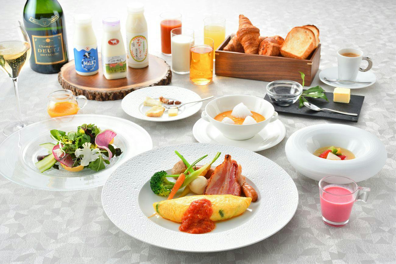 【スタンダードプラン】「ポルトムブレックファースト」北海道の旬の素材や焼き立てパンを堪能 / 朝食付