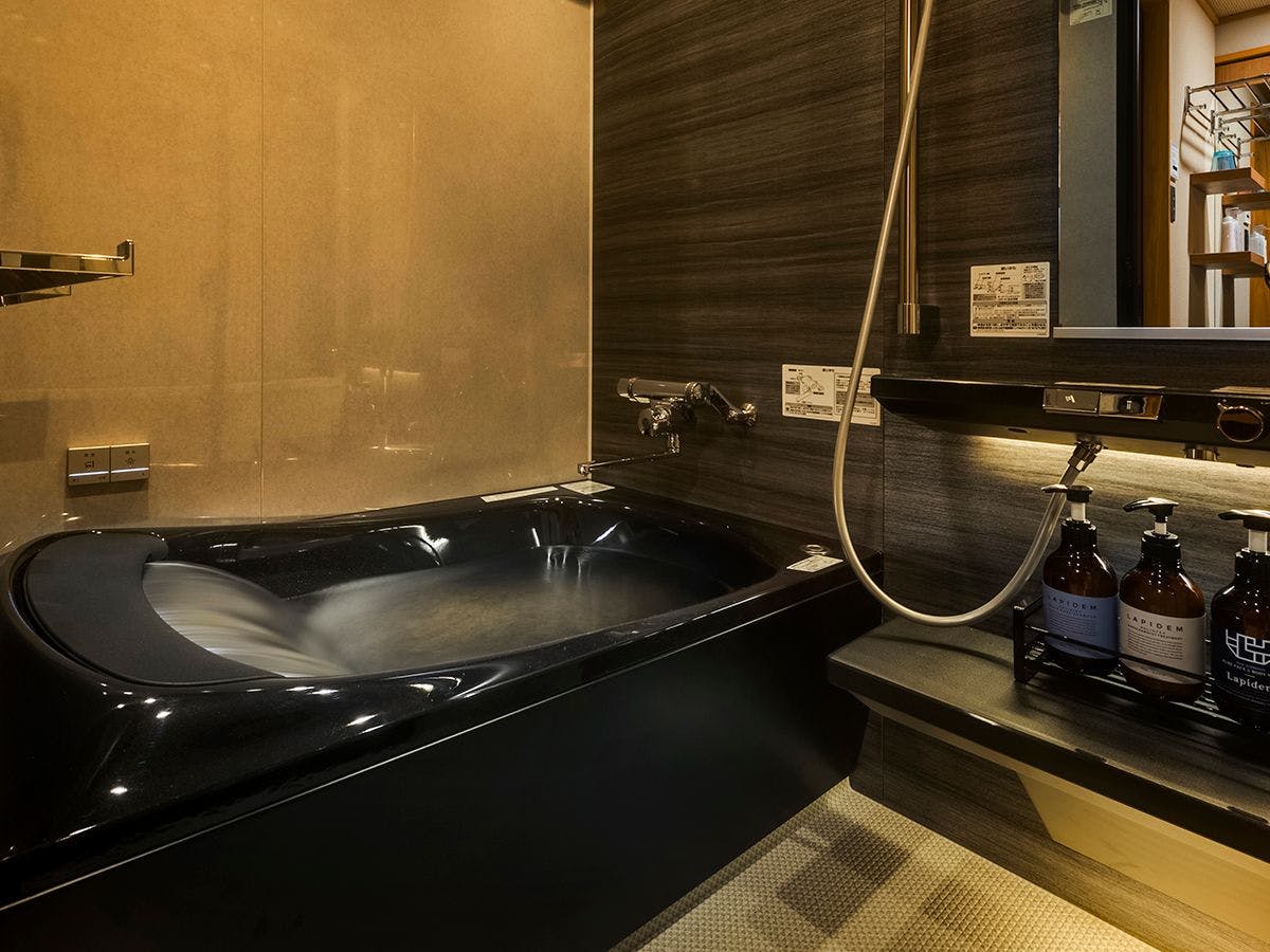 一般客室には【楽湯 RAKU-YU-】を完備