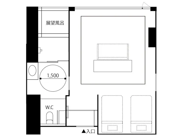 客室温泉展望風呂付UD