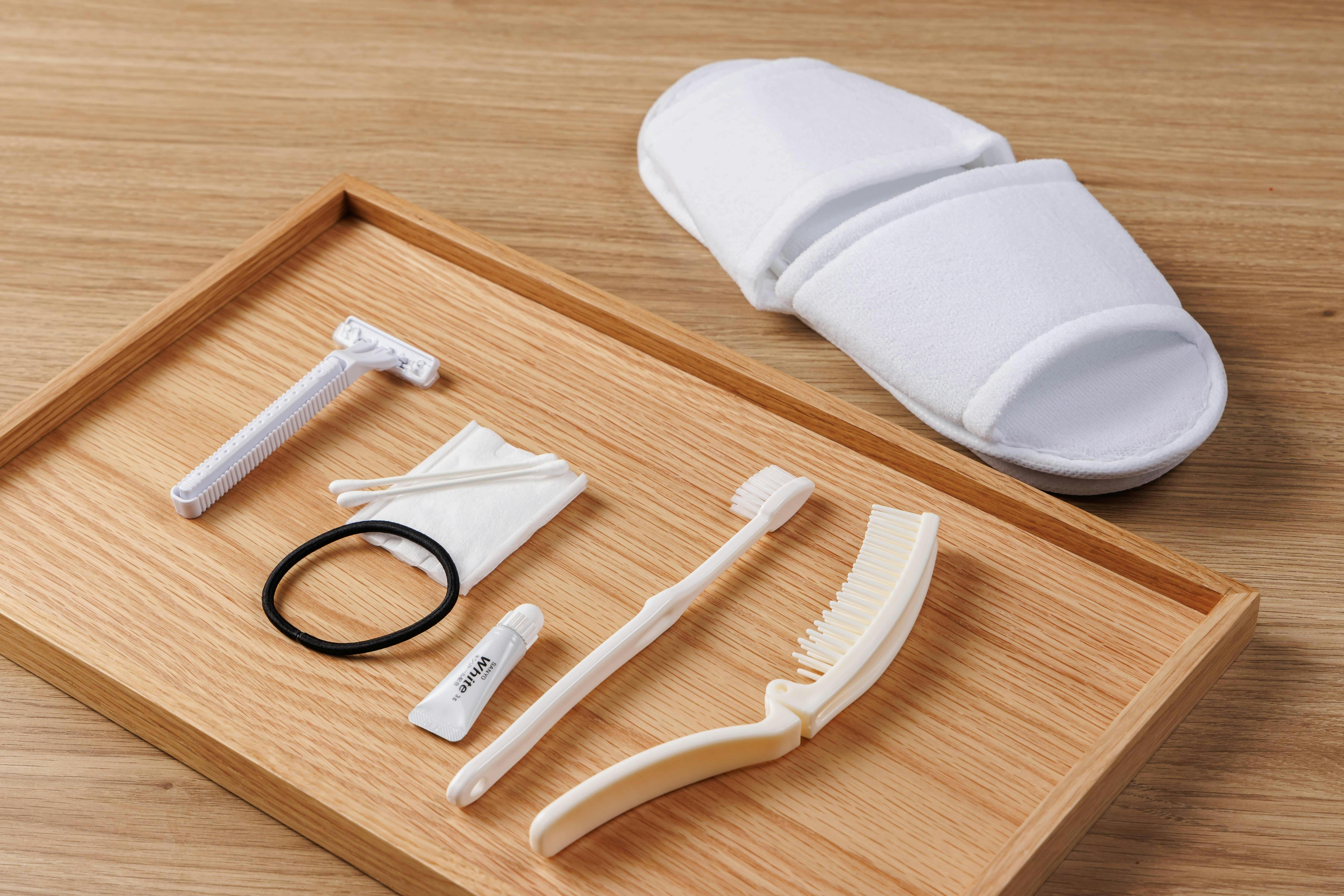 Amenities are available in the lobby.